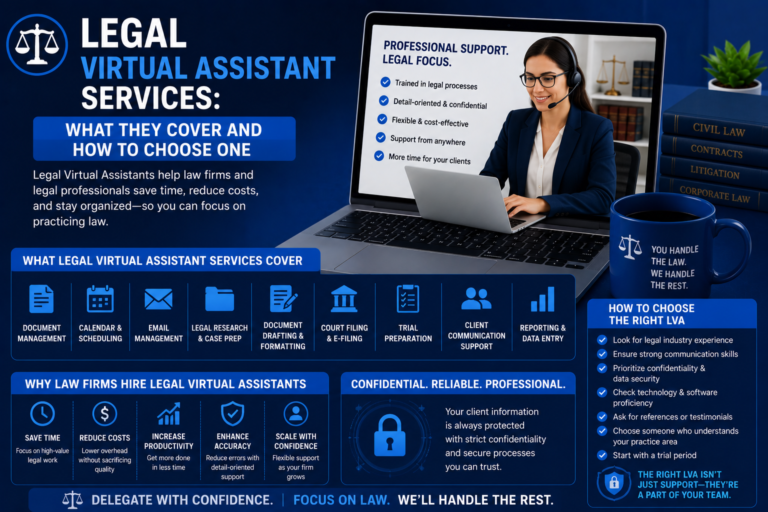 Legal Virtual Assistant Services: What They Cover and How to Choose One