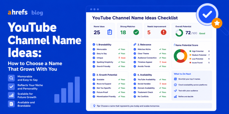 YouTube Channel Name Ideas: How to Choose a Name That Grows With You