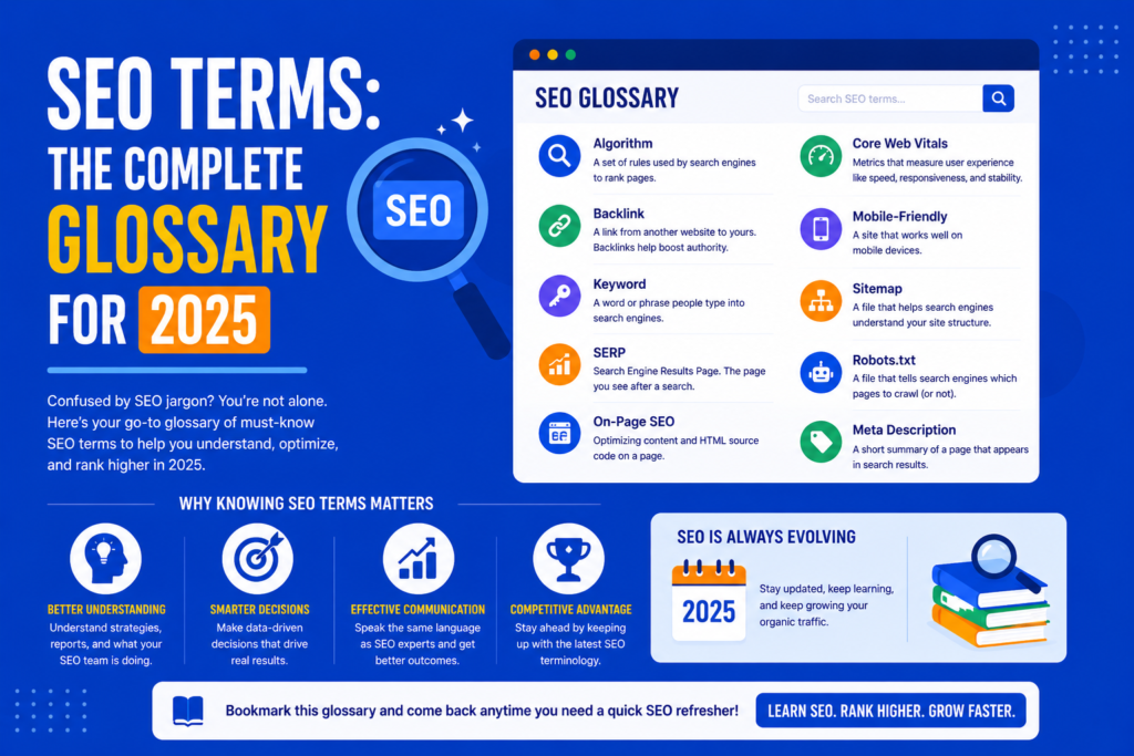 SEO Terms: The Complete Glossary for 2025