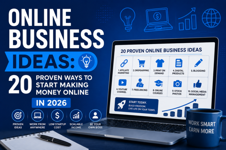 Online Business Ideas: 20 Proven Ways to Start Making Money Online in 2026