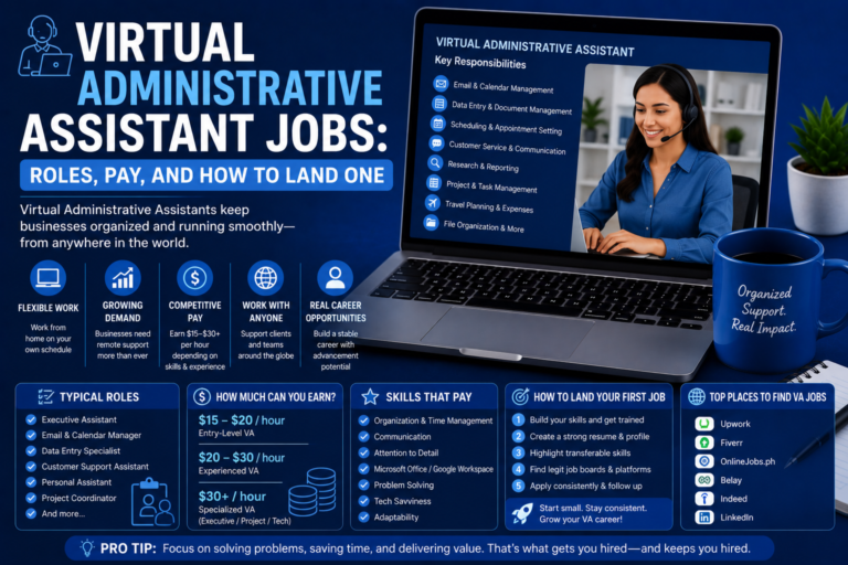 Virtual Administrative Assistant Jobs: Roles, Pay, and How to Land One