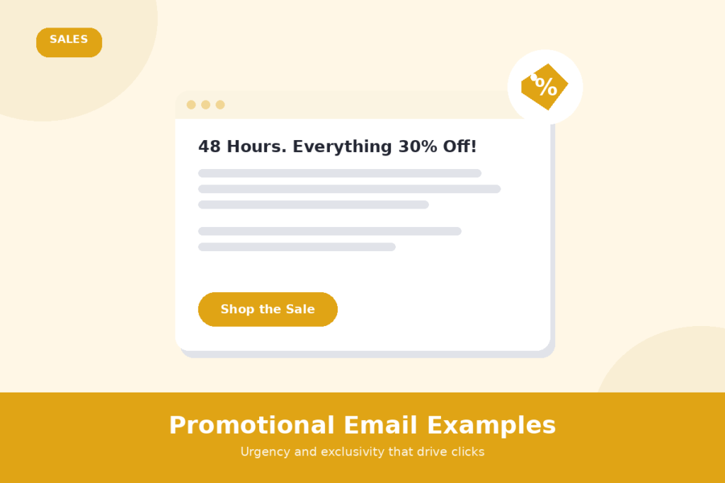 promotional email examples