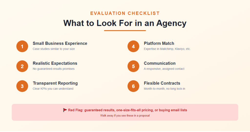 What to look for in an agency