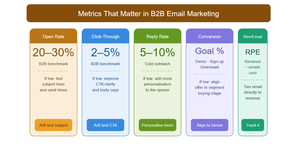 Metrics that matter in B2B email marketing