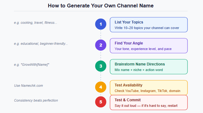 How to generate your own channel name
