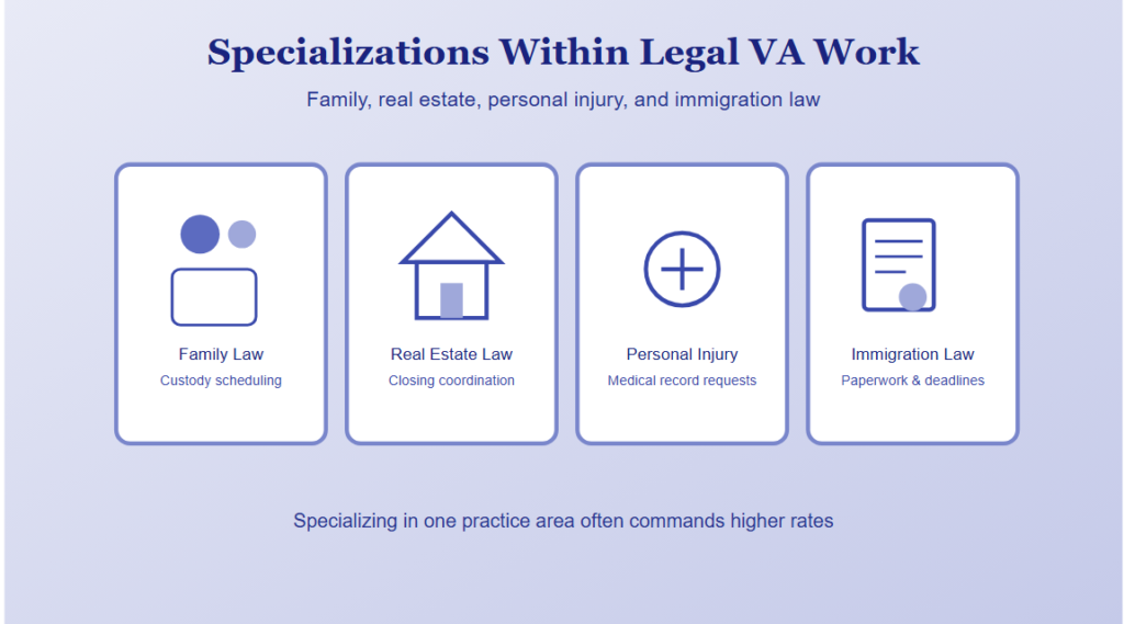 Specializations Within Legal VA Work