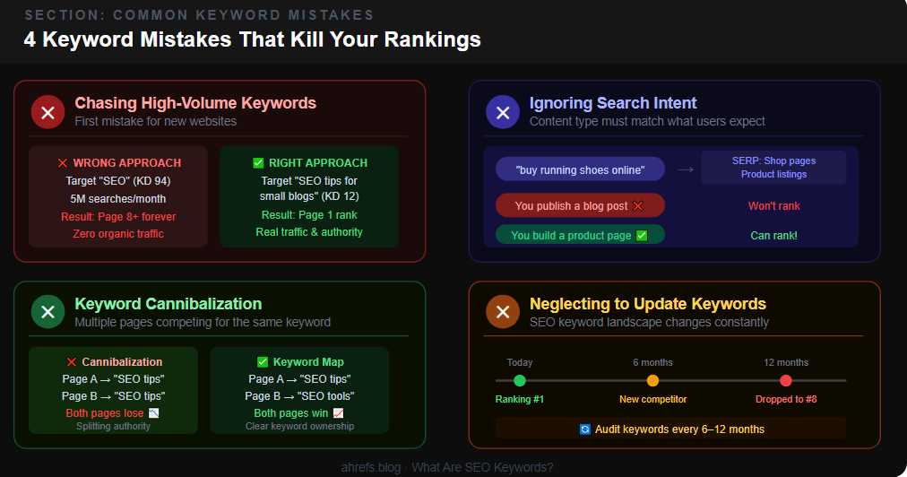 Common Keyword Mistakes