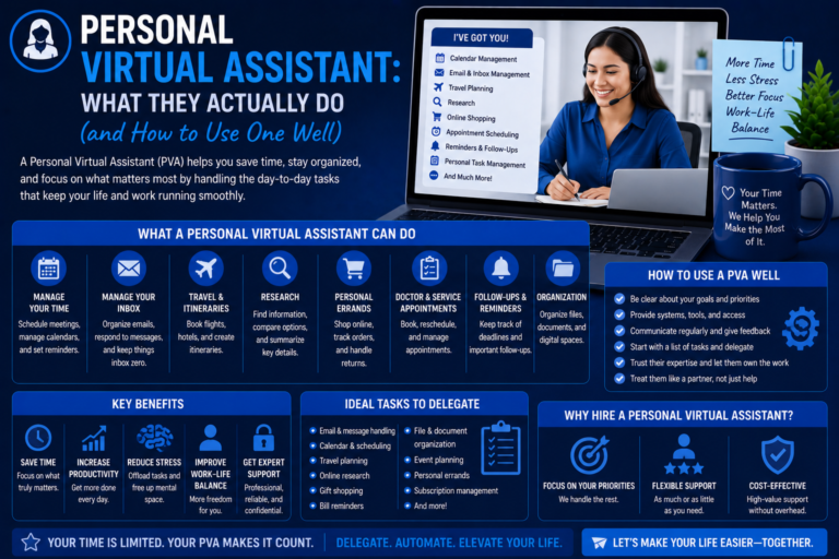 Personal Virtual Assistant: What They Actually Do (and How to Use One Well)