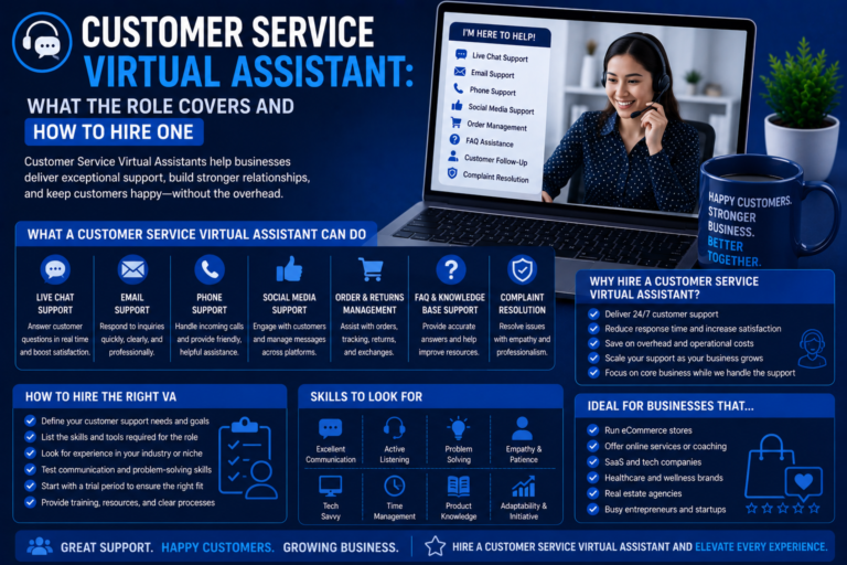 Customer Service Virtual Assistant: What the Role Covers and How to Hire One