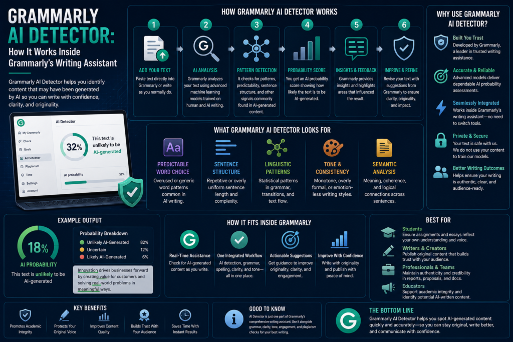 Grammarly AI Detector: How It Works Inside Grammarly's Writing Assistant