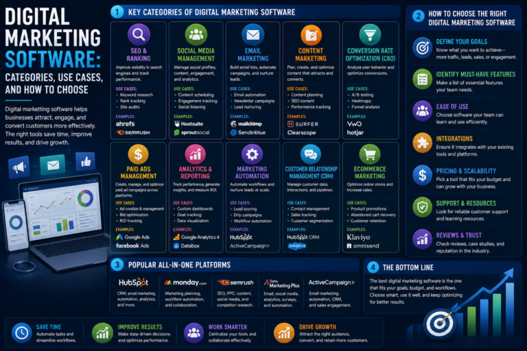 Digital Marketing Software: Categories, Use Cases, and How to Choose