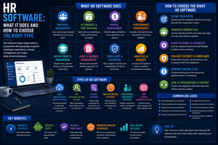 HR Software: What It Does and How to Choose the Right Type
