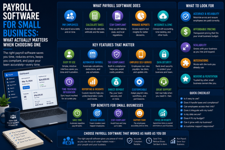 Payroll Software for Small Business: What Actually Matters When Choosing One