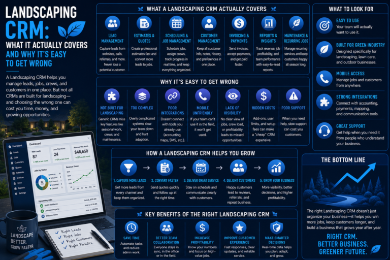 Landscaping CRM: What It Actually Covers and Why It's Easy to Get Wrong