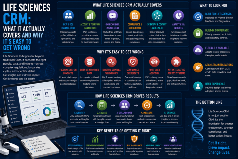 Life Sciences CRM: What It Actually Covers and Why It's Easy to Get Wrong