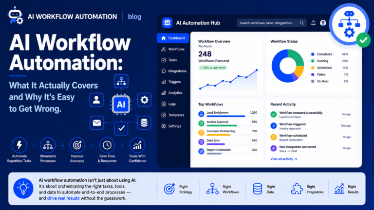 AI Workflow Automation: What It Actually Covers and Why It's Easy to Get Wrong