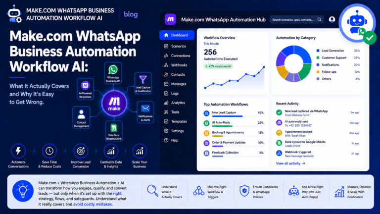 Make.com WhatsApp Business Automation Workflow AI: What It Actually Covers and Why It's Easy to Get Wrong