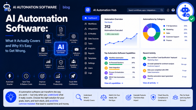 AI Automation Software: What It Actually Covers and Why It's Easy to Get Wrong