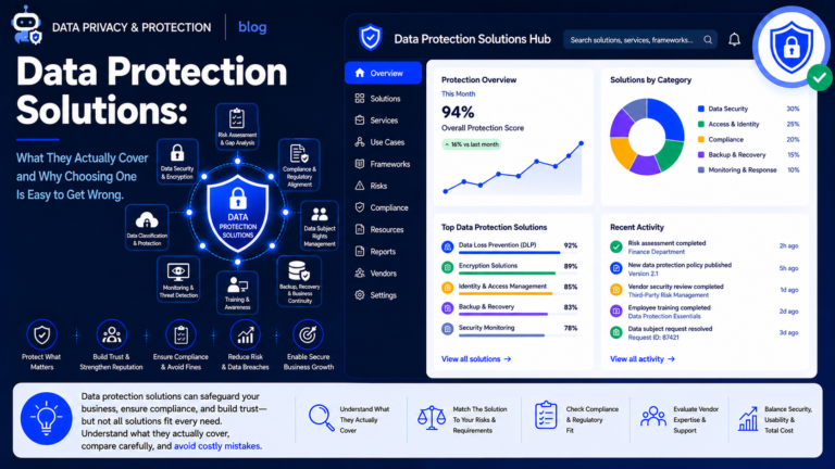 Data Protection Solutions: What They Actually Cover and Why Choosing One Is Easy to Get Wrong