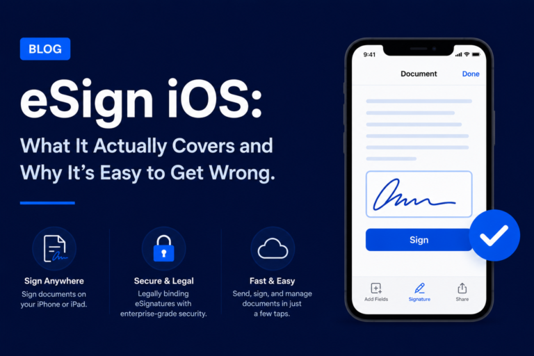 eSign iOS: What It Actually Covers and Why It's Easy to Get Wrong