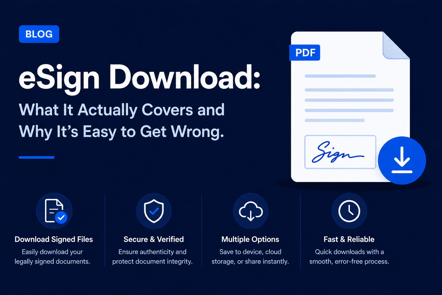 eSign Download: What It Actually Covers and Why It's Easy to Get Wrong