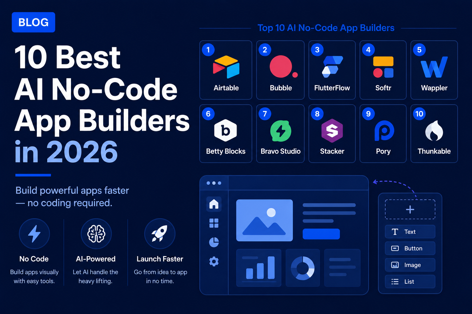 10 Best AI No-Code App Builders in 2026