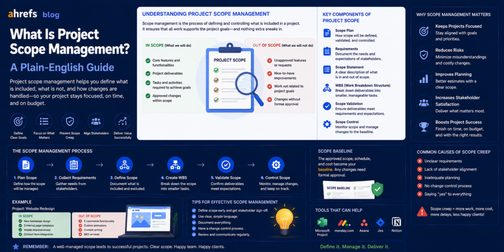 What Is Project Scope Management? A Plain-English Guide