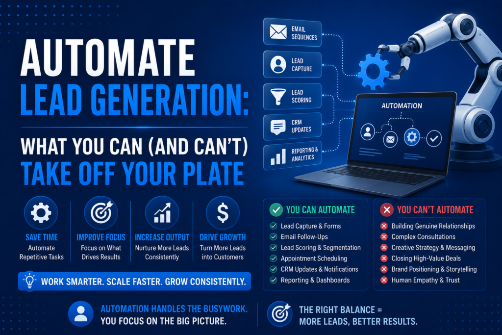 Automate Lead Generation: What You Can (and Can't) Take Off Your Plate
