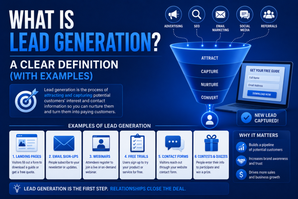 What Is Lead Generation? A Clear Definition (With Examples)