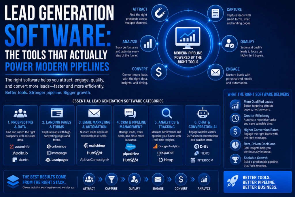 Lead Generation Software: The Tools That Actually Power Modern Pipelines