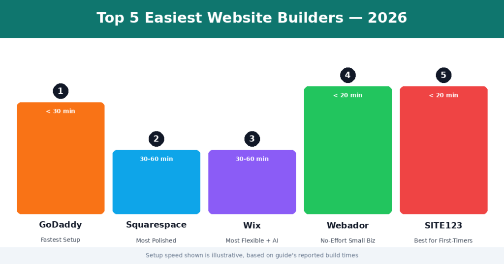The Easiest Website Builders in 2026