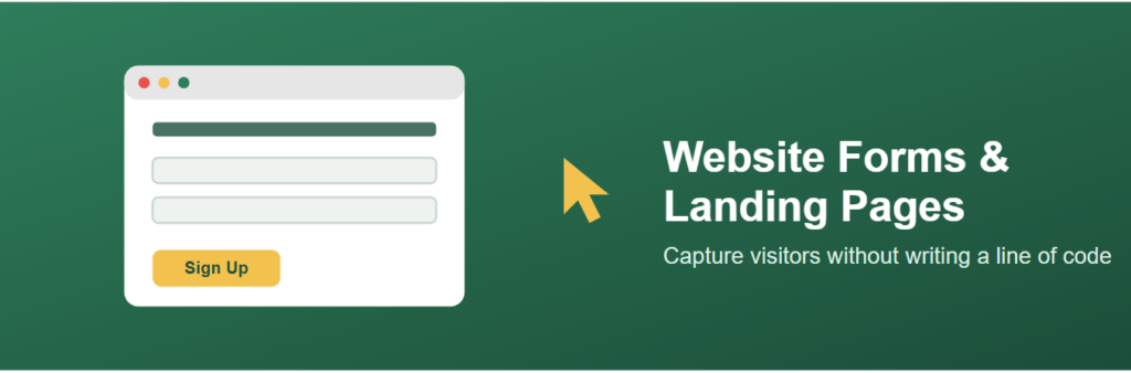 Website Forms and Landing Pages