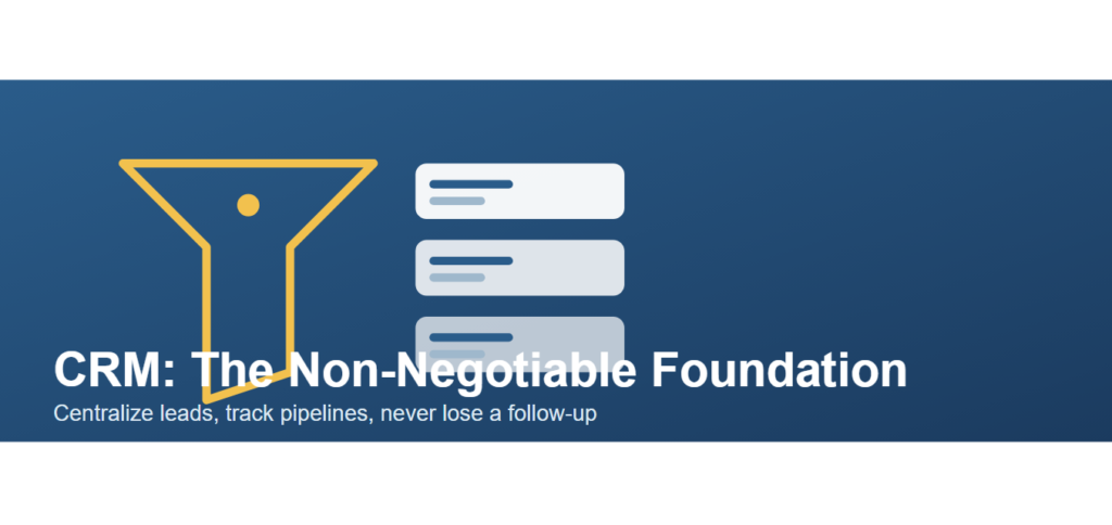 CRM: The Non-Negotiable Foundation