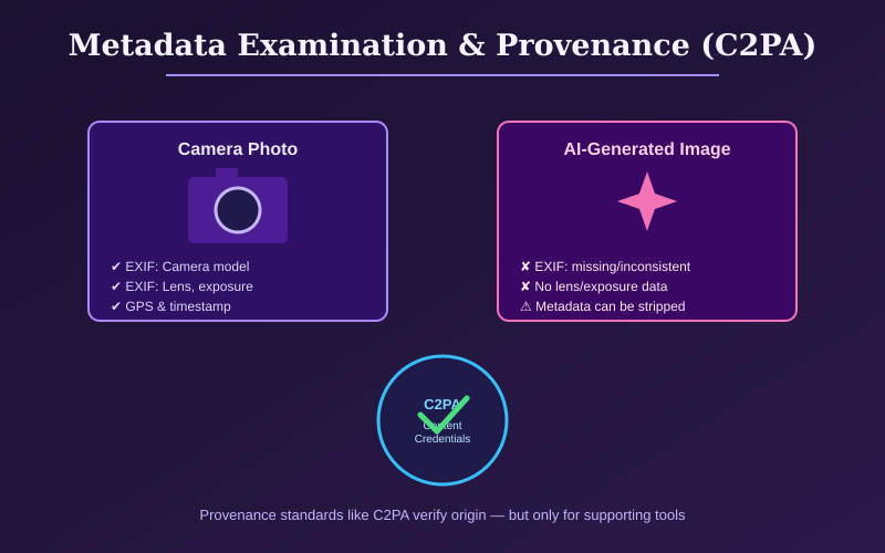 Metadata Examination and Provenance