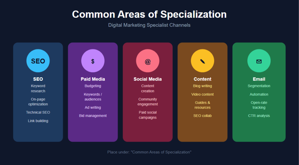 Common Areas of Specialization