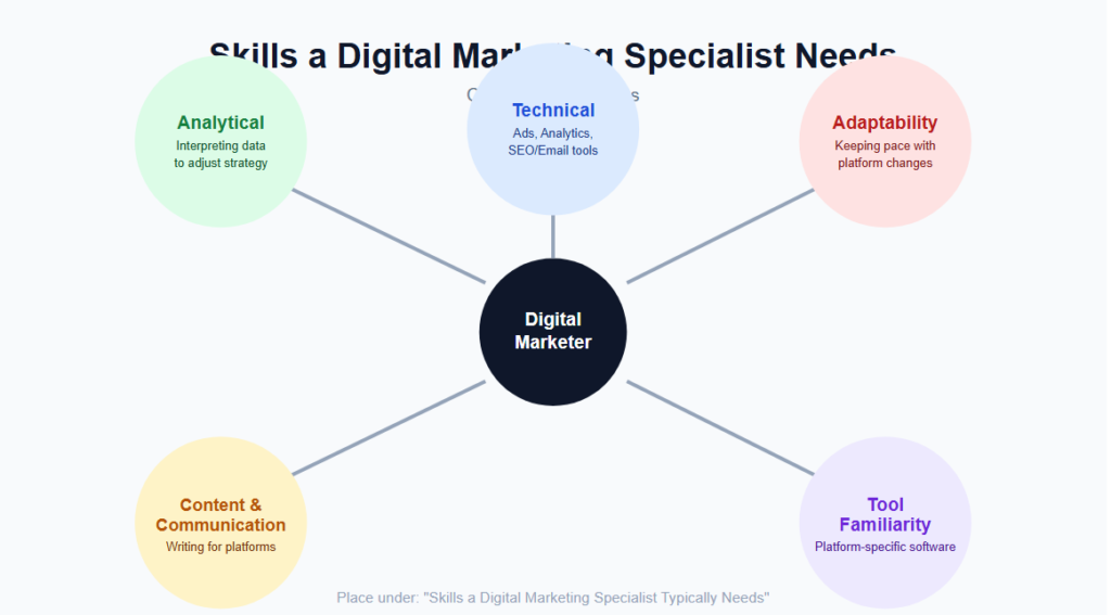 Skills a Digital Marketing Specialist Typically Needs