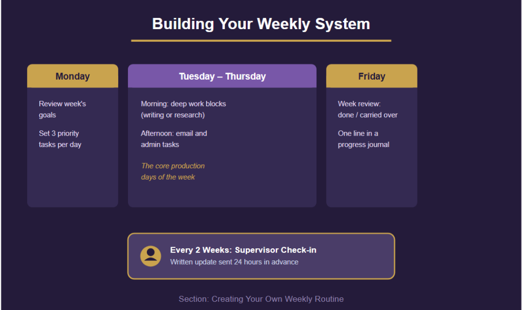 Building Your Weekly System
