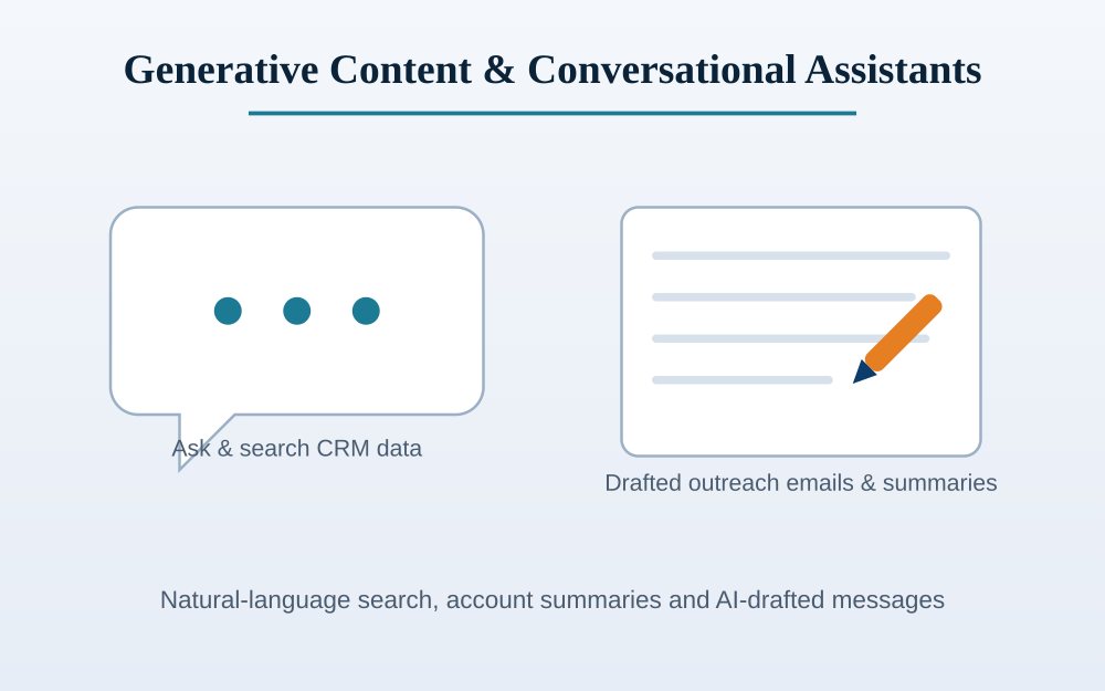 Generative Content Assistance and Conversational Assistants