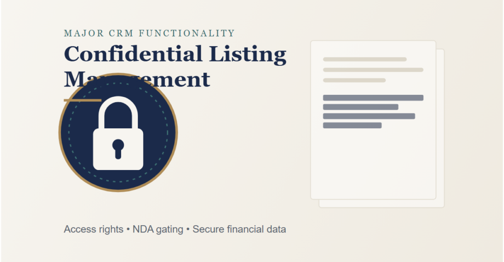 Confidential Listing Management