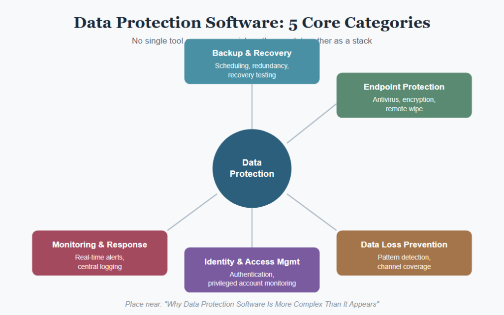 Major Areas of Data Protection Software