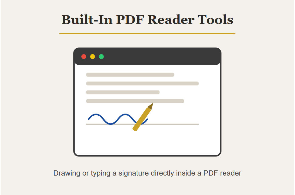 Built-In PDF Reader Tools