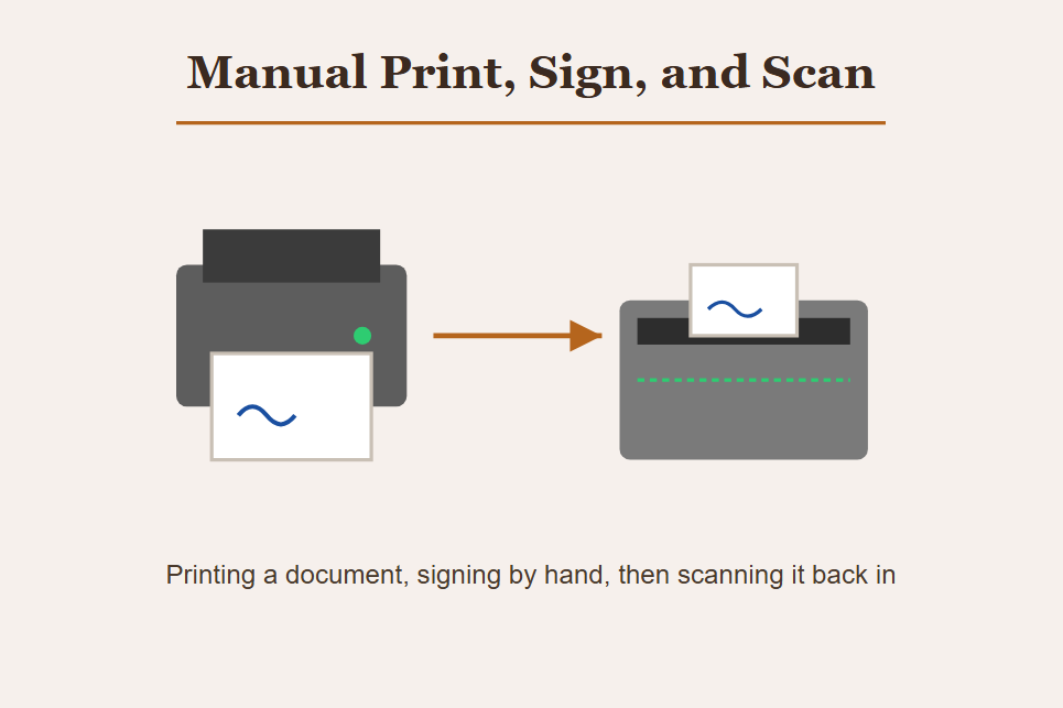 Manual Print, Sign, and Scan