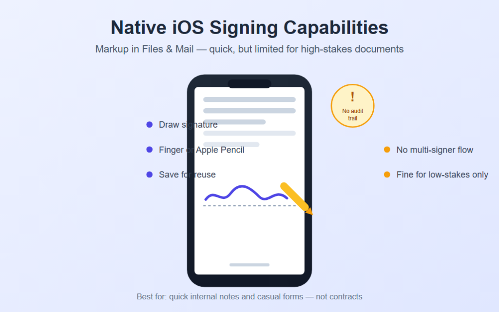 Native iOS Signing Capabilities
