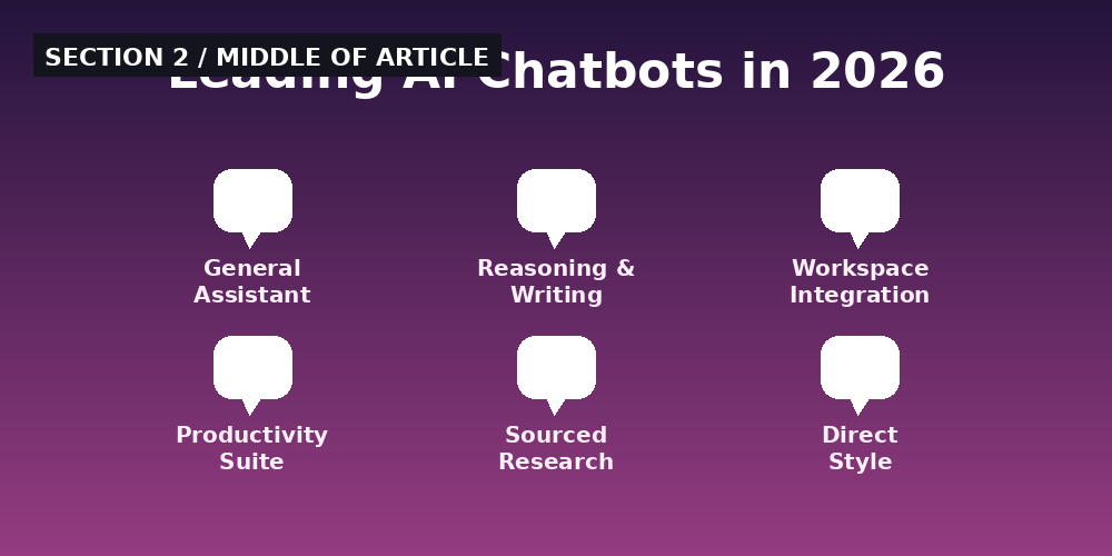 Leading AI Chatbots in 2026