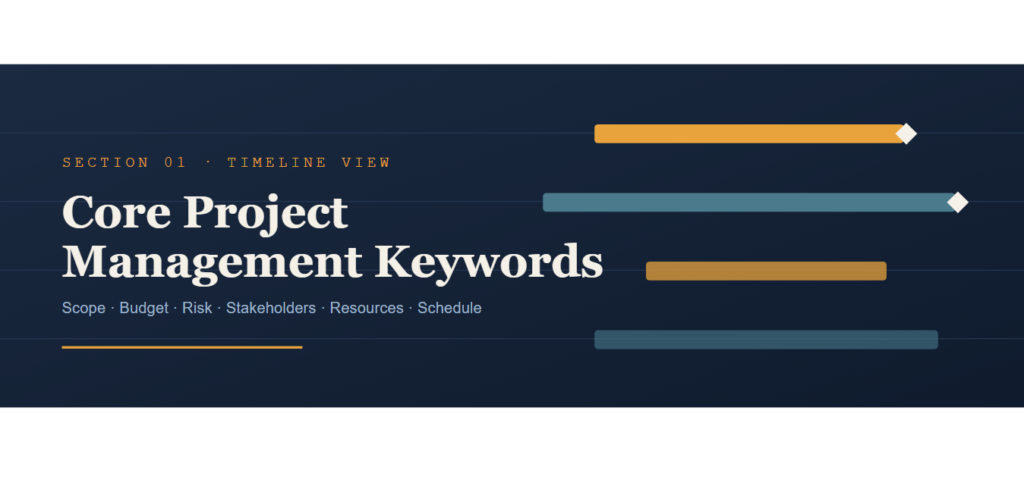 Core Project Management Keywords