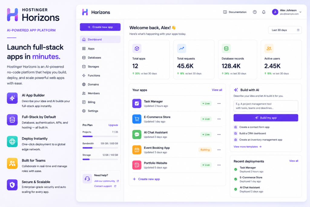 Hostinger Horizons