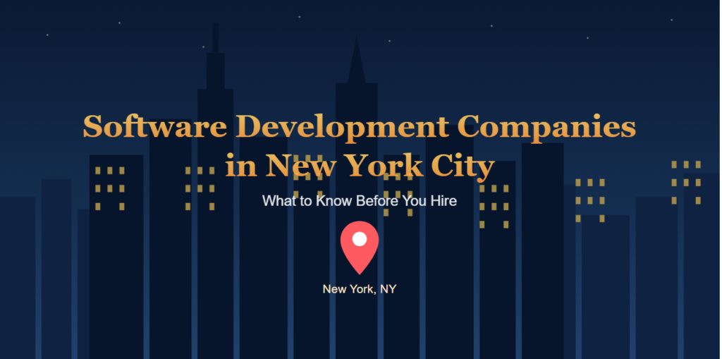 Software Development Companies in New York